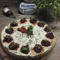 Špenátový cheesecake s cibulovou marmeládou Špenátový cheesecake s cibulovou marmeládou