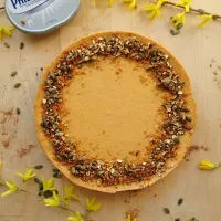 Spicy dýňový cheesecake s karamelovými sušenkami