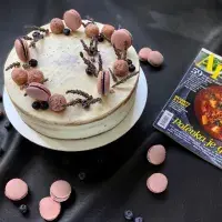 Levandulový dort s borůvkami