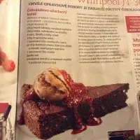 Čokoládový -ořechový koláč