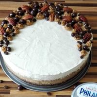 Dvouvrstvý espresso-vanilkový cheesecake