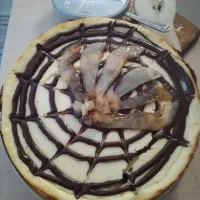 cheesecake s cokoladou a hruskami