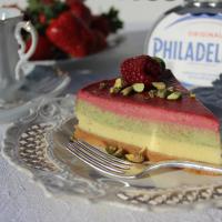 Jahodovo-mátový cheesecake