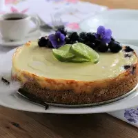 Svěží cheesecake s borůvkami
