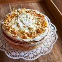 Slavnostní dort s meruňkovým džemem