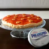 Cheesecake á la peanut butter and jelly sandwich