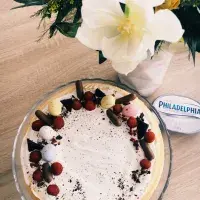 Cheesecake s bielou čokoládou Cheesecake s bielou čokoládou