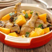 Zapečené kuře s dýní