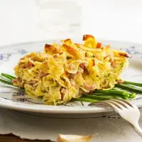 Šunkofleky s uzeným bůčkem