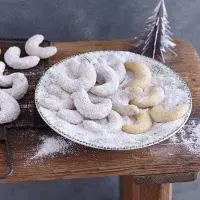 Hedvábné vanilkové rohlíčky