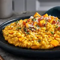 Dýňové rizoto s česnekem