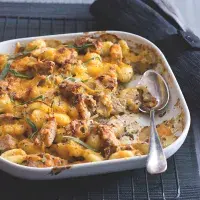 Zapečené noky s vepřovým masem v hořčičné omáčce