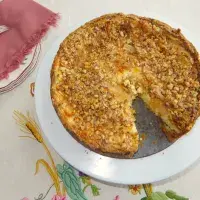 Jablečný cheesecake Jablečný cheesecake