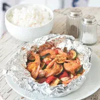 Balíčky s krevetami a chorizem Balíčky s krevetami a chorizem