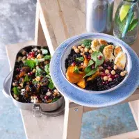 Barevná miska s čočkou a halloumi Barevná miska s čočkou a halloumi