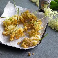 Bezové květy v těstíčku