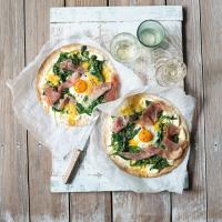 Blesková špenátová pizza