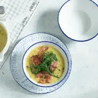 Bramborová polévka s kapustou a slaninou Bramborová polévka s kapustou a slaninou