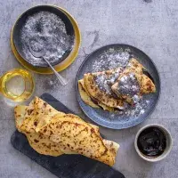 Bramborové placky s mákem a povidly Bramborové placky s mákem a povidly