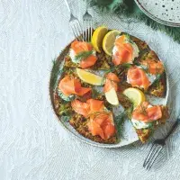 Bramborové rösti s uzeným lososem