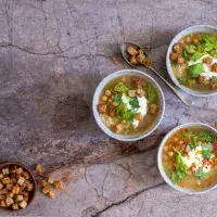 Celerová polévka s cizrnou