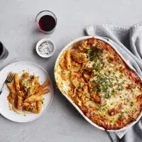 Zapečené těstoviny s kuřetem a mascarpone Zapečené těstoviny s kuřetem a mascarpone