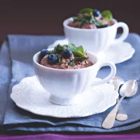 Čokoládová pěna s mátou