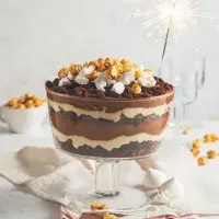 Čokoládovo-karamelový trifle s kaštanovým pyré Čokoládovo-karamelový trifle s kaštanovým pyré