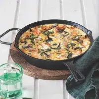 Dýňová frittata s kozím sýrem Dýňová frittata s kozím sýrem