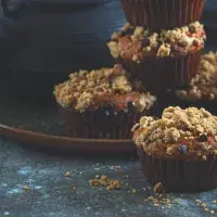 Dýňové muffiny s netradiční chai drobenkou