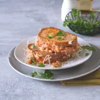 Grilled cheese s fazolemi