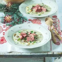 Houbová polévka nakyselo