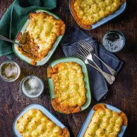 Hřejivý páj s mletým masem a sýrovou kaší