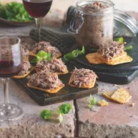 Husí paštika à la rillettes