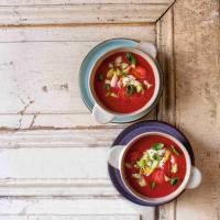 Jahodové gazpacho