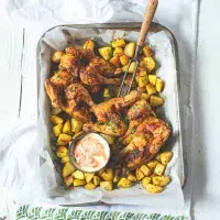 Jarní kuřátka pečená s brambůrkami