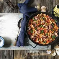 Jednoduchá paella s mořskými plody