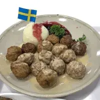 Köttbullar se smetanovou omáčkou - švédské masové kuličky Köttbullar se smetanovou omáčkou - švédské masové kuličky