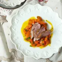 Kachní prsa se salátem z pečené mrkve