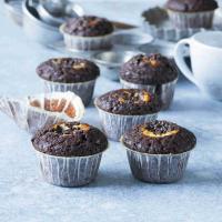 Kakaovo-kávové muffiny s tvarohem
