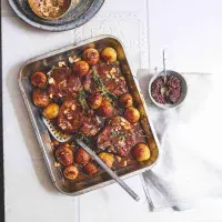 Kotlety v pomerančové marinádě s tapenádou