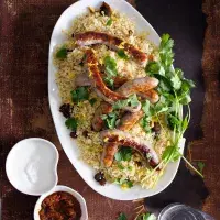 Kuskus s harissou a klobáskami