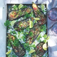 Lilek s terijaki omáčkou a rýží