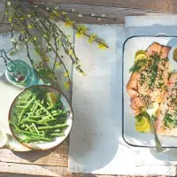 Losos s omáčkou z karamelizovaných citronů