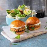 Lososový burger