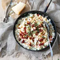 Mandlové rizoto s chorizem