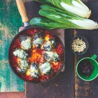 Mangoldové rolky plněné mletým telecím masem