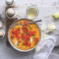 Mrkvové rizoto s glazovanou mrkvičkou Mrkvové rizoto s glazovanou mrkvičkou