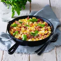 Mušličky s kukuřicí z jedné pánve