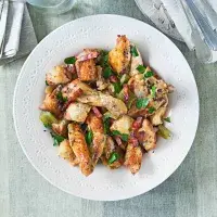 Pečené kuře s nádivkou naruby Pečené kuře s nádivkou naruby